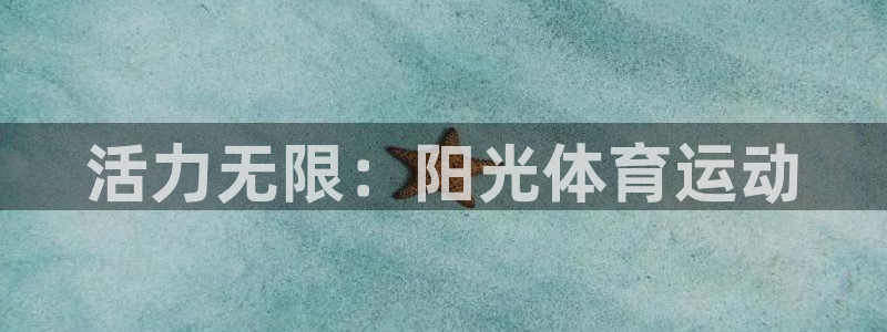 3377体育官方正版app代理：活力无限：阳光体育运动